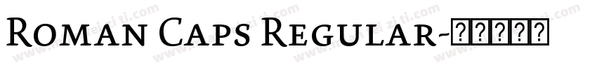 Roman Caps Regular字体转换